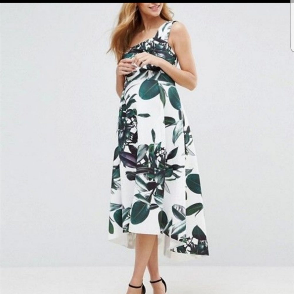 ASOS One Shoulder Maternity Dress